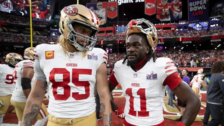 george-kittle-wishes-‘luck’-to-whoever-trades-for-brandon-aiyuk-as-49ers-look-to-move-on-from-receiver