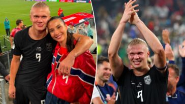 erling-haaland-and-girlfriend-isabel-haugseng-johansen-celebrate-after-norway’s-world-cup-win