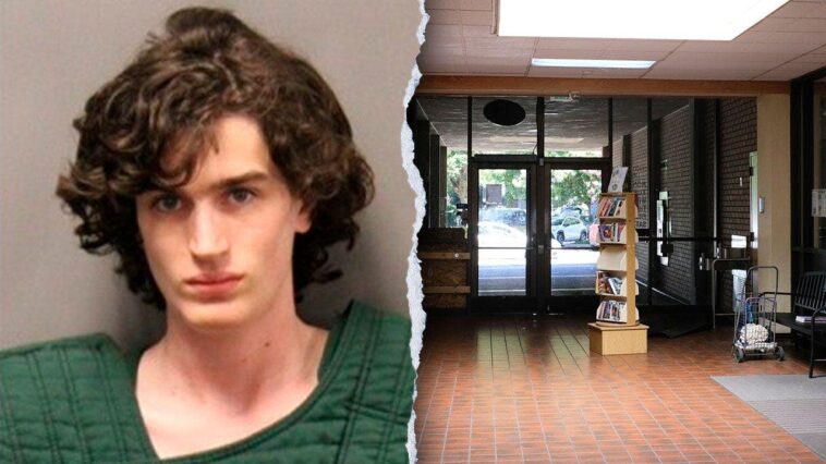 suspected-california-library-gunman-influenced-by-columbine-shooting-and-wore-matching-shirt,-officials-say