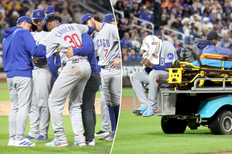 cubs-pitcher-edward-cabrera-carted-off-field-in-injury-heartbreaker