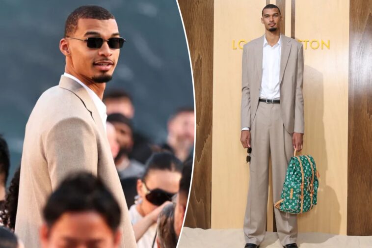spurs’-victor-wembanyama-attends-louis-vuitton-show-in-paris-after-nba-finals-letdown