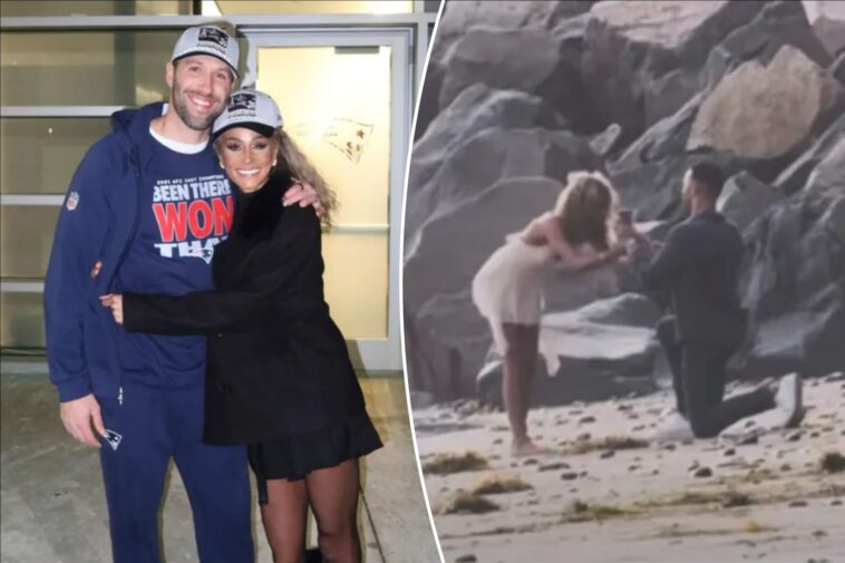 patriots-coach-gets-engaged-to-nbc-sports-host-kayla-burton-in-stunning-beach-scene