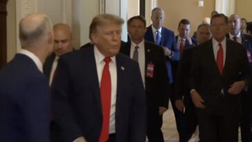 rick-scott-and-mike-lee-stand-with-trump-as-senate-leadership-faces-mounting-pressure-to-pass-save-america-act-during-senate-gop-luncheon-—-trump-cancels-bipartisan-bill-signing,-declares-election-security-a-‘national-emergency’