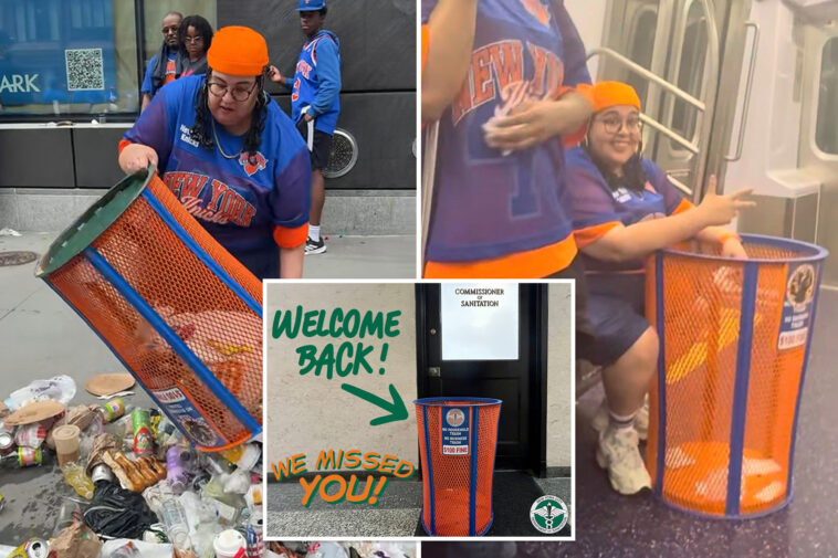 ‘incredibly-stupid’-jpmorgan-dei-exec-hit-with-more-fines-as-nyc-sanitation-recovers-stolen-knicks-garbage-can