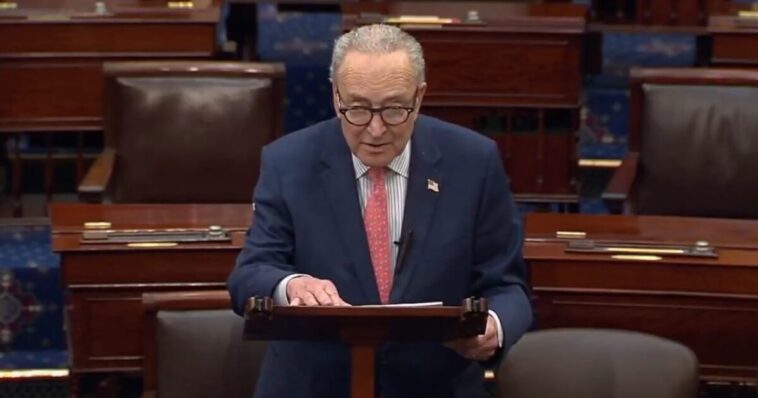 schumer-lashes-out-at-trump,-calls-save-america-act-an-“all-out-assault-on-voting-rights”-in-senate-floor-rant-(video)