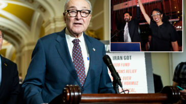 chuck-schumer,-hakeem-jeffries-shrug-off-mamdani’s-nyc-socialist-sweep-—-as-‘normie’-dems-erupt-over-‘wackjob’-invasion