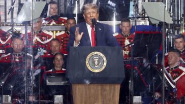 ‘america-is-back’:-trump-kicks-off-great-american-state-fair-with-flyovers,-patriotic-national-mall-speech