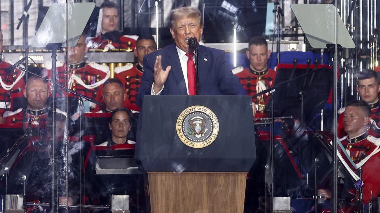 ‘america-is-back’:-trump-kicks-off-great-american-state-fair-with-flyovers,-patriotic-national-mall-speech