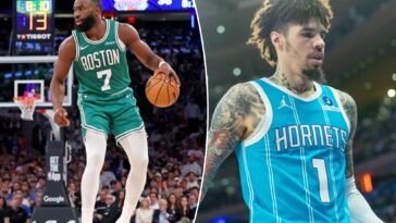 timberwolves-talked-jaylen-brown-with-celtics-before-lamelo-ball-bombshell-trade