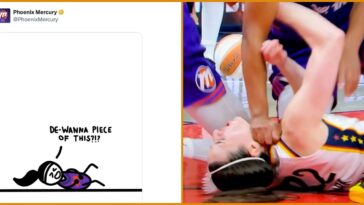 disgusting!-phoenix-mercury-posts-cartoon-mocking-caitlin-clark-beatings-after-their-player-was-caught-on-film-fisting-clark-in-the-neck-and-kneeing-her-in-the-groin-–-clark-leaves-game-with-back-injury