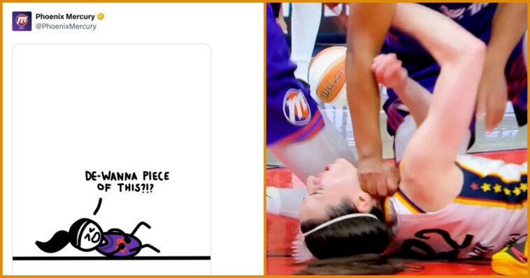 disgusting!-phoenix-mercury-posts-cartoon-mocking-caitlin-clark-beatings-after-their-player-was-caught-on-film-fisting-clark-in-the-neck-and-kneeing-her-in-the-groin-–-clark-leaves-game-with-back-injury