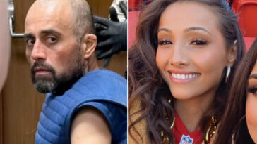 shooter-accused-of-gunning-down-pro-skateboarder-ex-girlfriend-is-dragged-into-court-in-suicide-gown