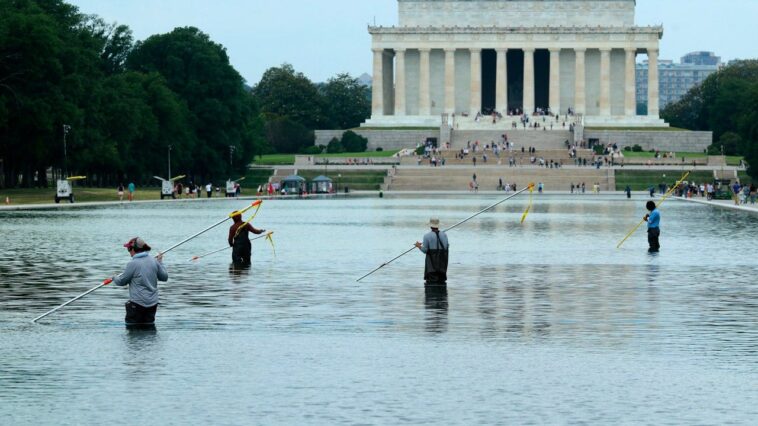 white-house-condemns-‘targeted-sabotage’-of-reflecting-pool-as-repairs-pushed-past-july-4-celebration