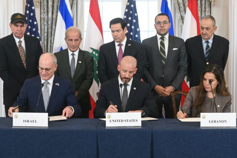 israel,-lebanon-sign-framework-peace-agreement-following-us-backed-negotiations