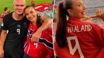 erling-haaland’s-girlfriend-isabel-rocks-custom-norway-jacket-before-world-cup-game-vs-france