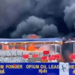 $600-million-worth-of-heroin,-meth-and-other-seized-drugs-set-on-fire-in-burma
