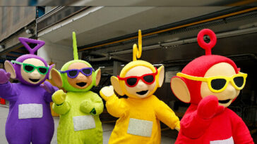 watch:-teletubbies-dance-for-lgbtq+-rights-at-beach-pride-party-at-cannes-lions,-leave-with-‘groupies-chasing-after-them’