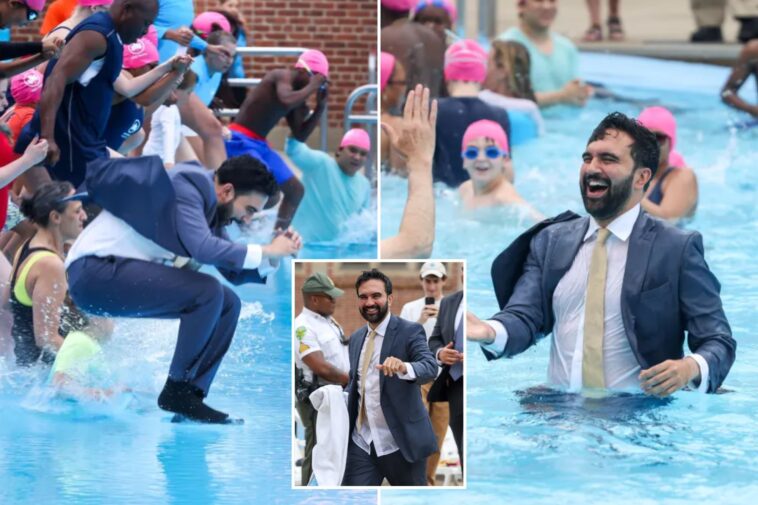 zohran-mamdani-jumps-into-nyc-pool-to-kick-off-summer-tradition-—-while-violating-dress-code-rules