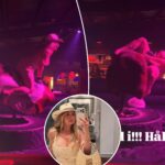 sweden-star-victor-lindelof’s-wife-maja-goes-bull-riding-in-wild-world-cup-night-out