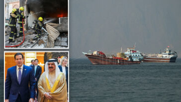 ships-slowly-trickle-through-strait-of-hormuz-as-us-allies-slam-iranian-counter-attack