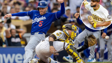 dodgers-rout-padres-behind-nine-run-sixth-inning,-even-series