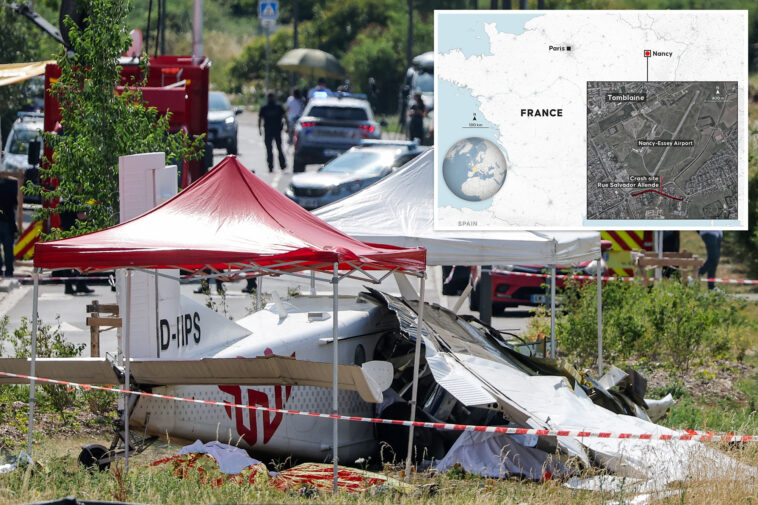 skydiving-plane-crashes-after-taking-off-in-france,-killing-all-11-aboard