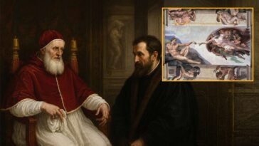 pope-gently-tells-michelangelo-he-really-wanted-ceiling-to-be-more-of-a-neutral-gray