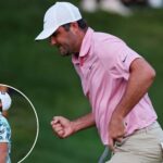 scottie-scheffler-sinks-clutch-putt-to-clinch-monday-playoff-with-viktor-hovland-at-stormy-travelers