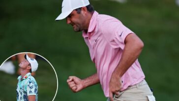 scottie-scheffler-sinks-clutch-putt-to-clinch-monday-playoff-with-viktor-hovland-at-stormy-travelers