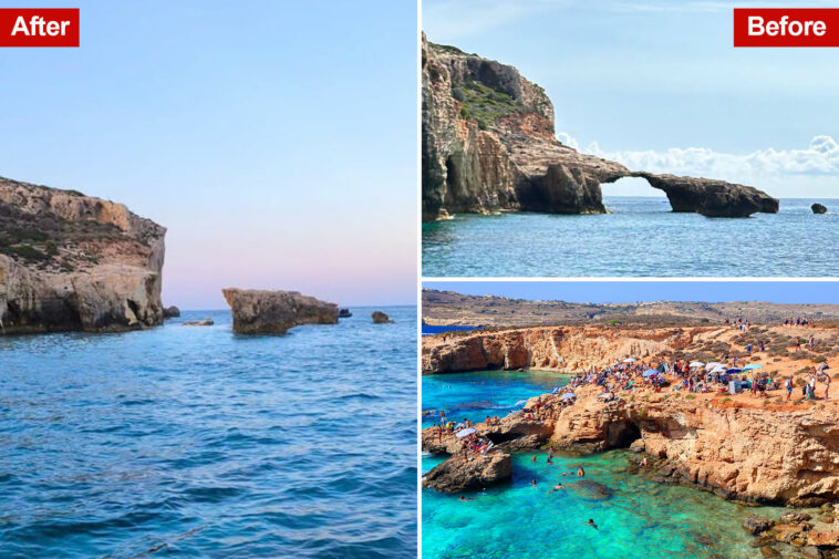 jet-skier,-26,-crushed-to-death-by-malta’s-‘kissing-elephants’-archway-after-us-tourist-jumped-off-rock-formation