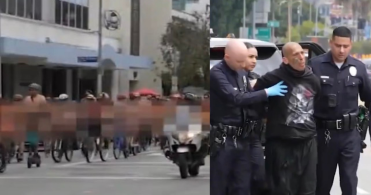 lol!-man-arrested-for-assault-with-a-deadly-weapon-after-shooting-nude-bike-riders-with-bb-gun-in-los-angeles-(video)