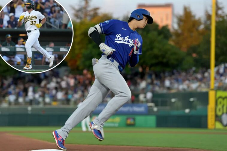 shohei-ohtani’s-long-homer-helps-lift-dodgers-past-a’s-in-wild-slugfest