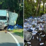 thousands-of-beer-cans-emptied-onto-connecticut-roadway-after-truck-overturns