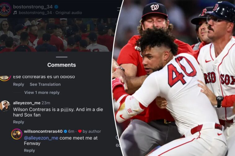 red-sox-star-willson-contreras-challenges-fan-to-fight-after-being-ejected-in-wild-moment