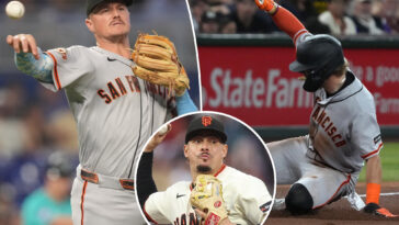 giants-forced-to-use-outfielder-at-second-base-after-injuries-to-matt-chapman,-willy-adames