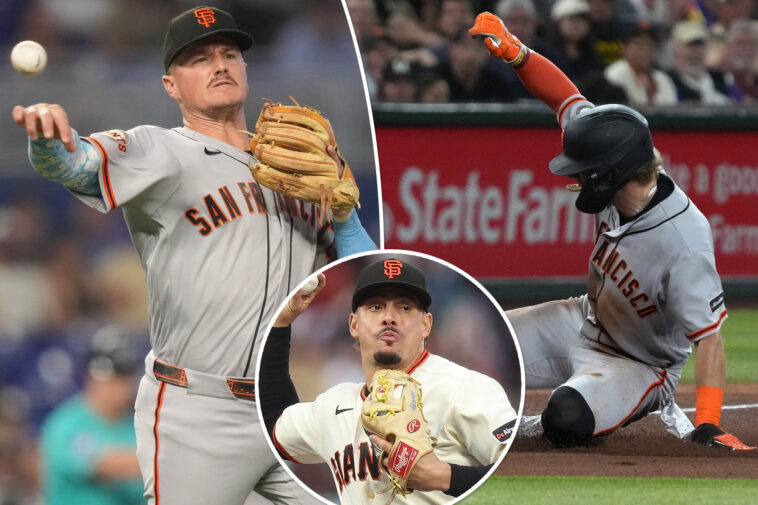 giants-forced-to-use-outfielder-at-second-base-after-injuries-to-matt-chapman,-willy-adames