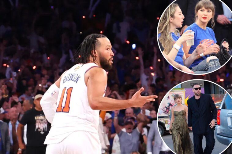 jalen-brunson,-nba-champion-knicks-score-invites-to-taylor-swift-travis-kelce-msg-wedding