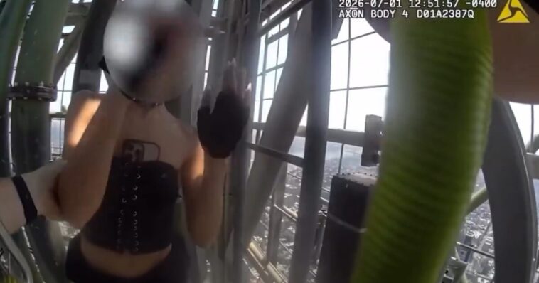 police-bodycam-footage-shows-moment-daredevil-couple-who-scaled-empire-state-building-taken-into-custody-(video)