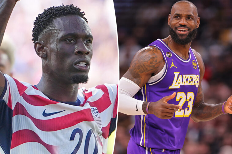 lebron-james-reacts-to-folarin-balogun’s-celebration-in-world-cup-knockout-game