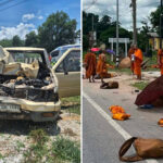 horrifying-video-shows-monks-being-mowed-down-by-11-year-old-boy-driving-dad’s-pickup