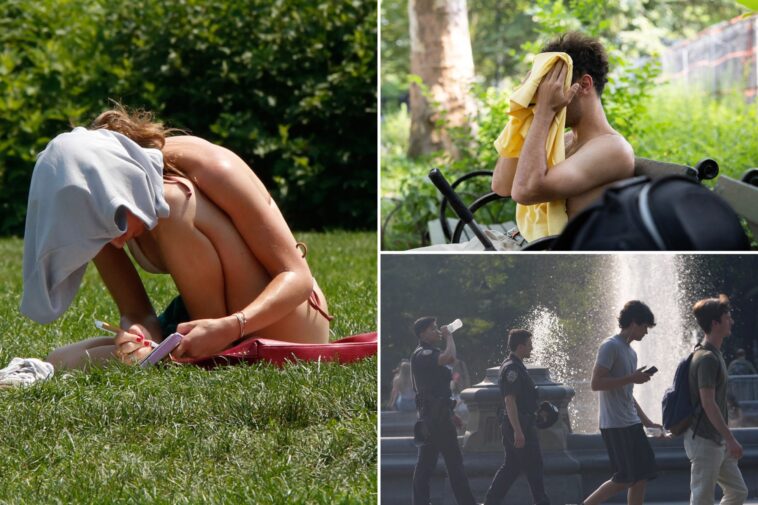 nyc-bakes-as-central-park-hits-100-degrees-for-first-time-in-over-a-decade-amid-blistering-heatwave