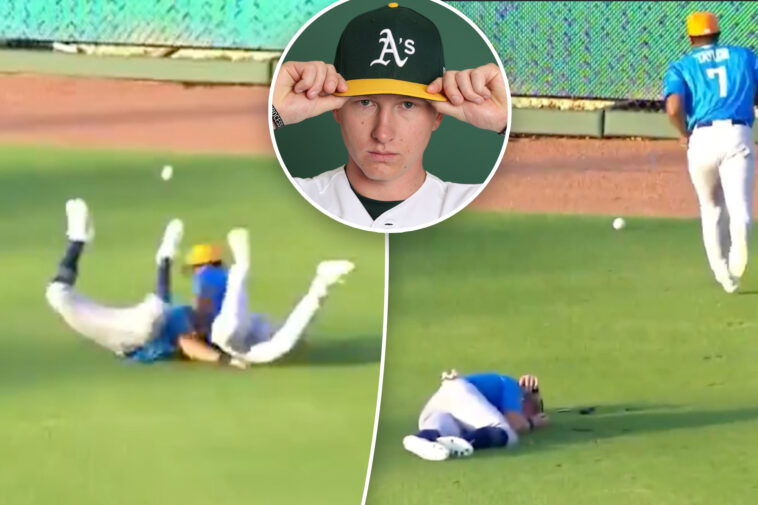 a’s-top-prospect-ryan-lasko-hospitalized,-underwent-surgery-after-scary-outfield-collision