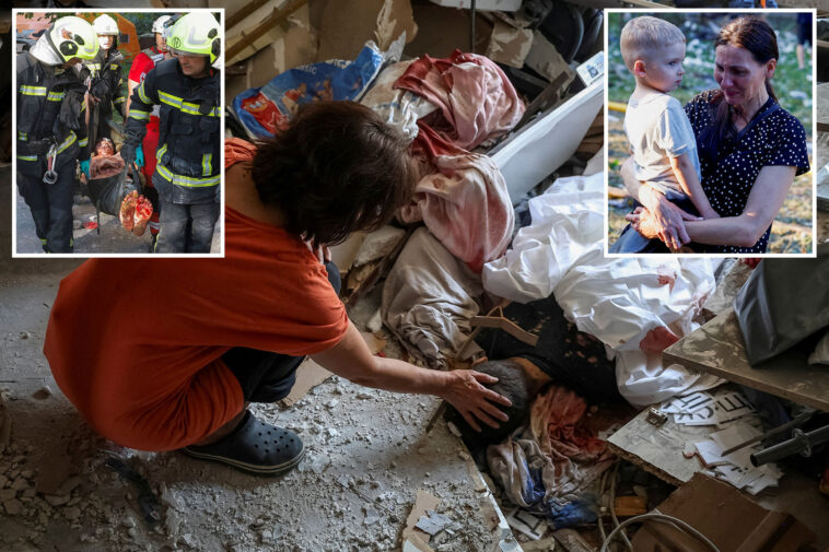 grieving-ukrainian-mom-crouches-over-dead-son-in-gut-wrenching-image-—-after-russia-unleashes-‘night-of-horror’-on-kyiv