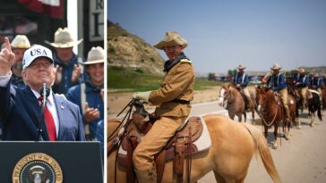 must-see:-the-moment-actual-rough-riders-escort-trump’s-motorcade-to-the-teddy-roosevelt-library