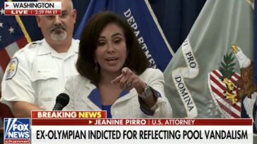 us-attorney-jeanine-pirro-takes-zero-bs-from-fake-news-reporter-trying-to-excuse-vandalism-at-lincoln-memorial-reflecting-pool