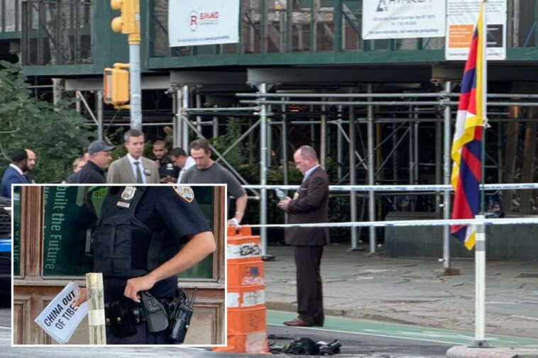 lunatic-with-tibetan-flag-sets-himself-on-fire-outside-nyc’s-un-headquarters:-sources