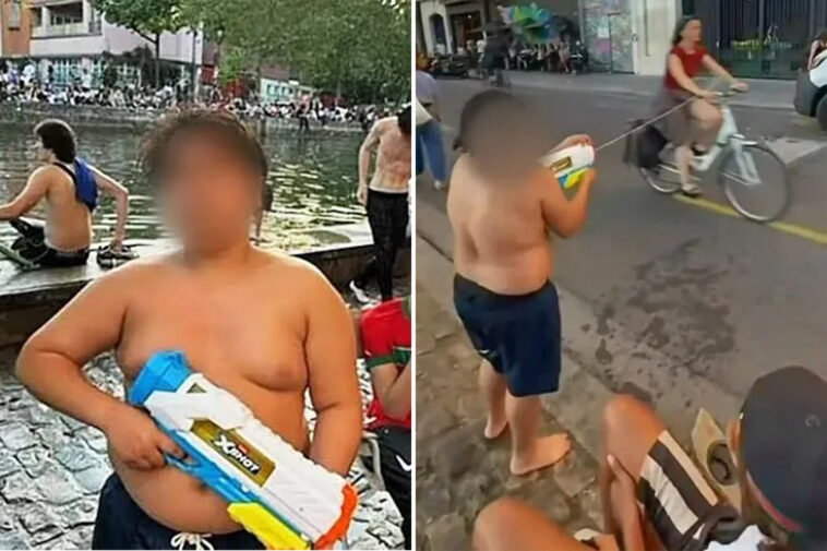 water-gun-wielding-menace,-14,-accused-of-terrorizing-paris-tourists-and-cyclists-as-he’s-arrested-2-times-in-one-week