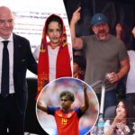 penelope-cruz,-javier-bardem-and-rosalia-watch-spain-crush-austria-at-world-cup
