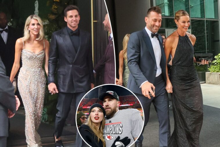erin-andrews,-charissa-thompson-dazzle-in-elegant-dresses-for-taylor-swift-travis-kelce-wedding