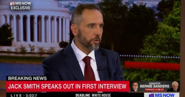 jack-smith-trashes-trump-justice-department-in-first-interview-since-resigning-as-special-counsel-(video)